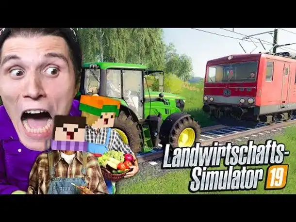 Zug gegen TRAKTOR! Wer ist STÄRKER? | Landwirtschafts Simulator 2019 #12
