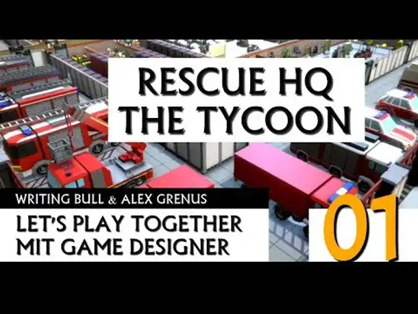 Let's Play: Rescue HQ The Tycoon (01) mit Entwickler! [Deutsch]