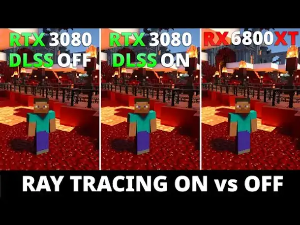 RTX 3080 vs RX 6800 XT - Ray Tracing ON vs OFF and DLSS 2.0 Performance Comparison 1080p 1440p 4k