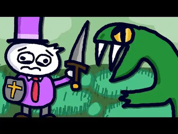 Zombey prügelt riesige Echsen um irgendwas zu finden das er nicht versteht.