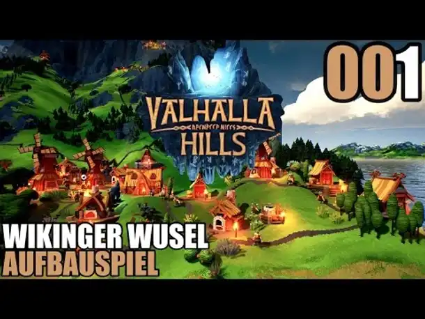 Let's Play Valhalla Hills #001 Wikinger Wusel Aufbauspiel | Gameplay German Deutsch