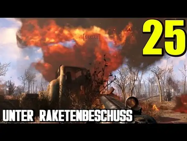 Fallout 4 Gameplay German #25 UNTER RAKETENBESCHUSS | Let's Play Deutsch