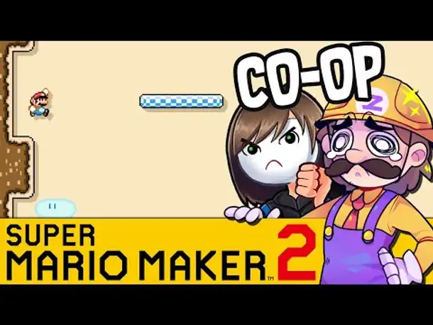 Getting Over It - Level! | SUPER MARIO MAKER 2 Coop