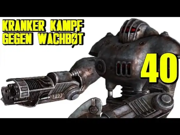 Fallout 4 Gameplay German #40 KRANKER KAMPF GEGEN WACHBOT | Let's Play Deutsch
