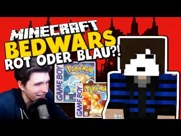 DER MANN MIT DER MASKE & POKEMON: BLAU ODER ROT?!✪ Minecraft Bedwars Woche Tag 37 mit GermanLetsPlay