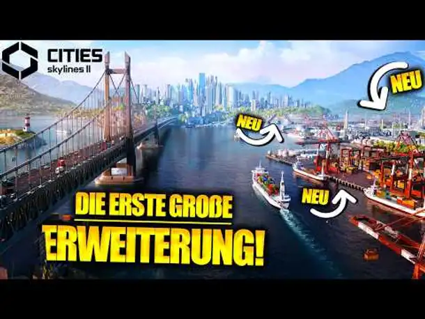 Ich baue eine Hafenstadt mit der neuen Expansion | Cities Skylines 2: Bridges & Ports