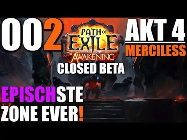 Path of Exile The Awakening | Closed Beta #2 Epische Zone | German | Fire Nova Mine Build