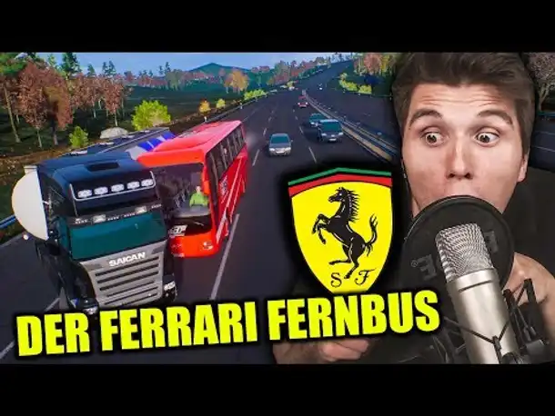 Der FERRARI Fernbus ✪ Fernbus Simulator mit Lenkrad