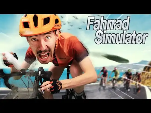 Fahrrad Simulator aufm Fahrrad