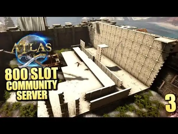 ATLAS - Riesige Burgbase fertigstellen - 3 - [ Atlas Gameplay German | Deutsch ]