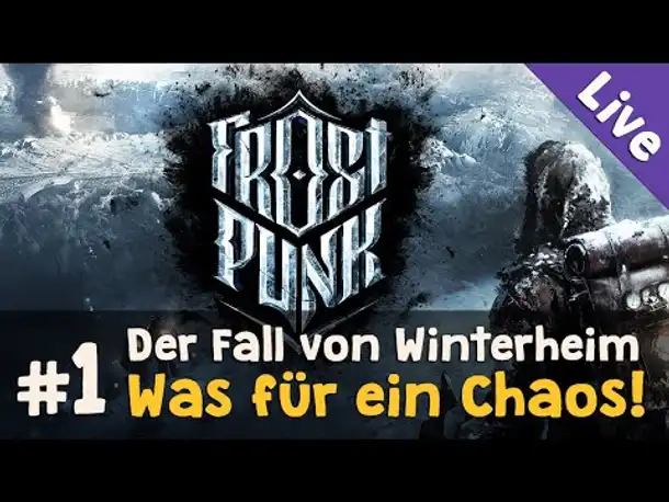 Der Fall von Winterheim #1: Was für ein Chaos! ✦ Schwer / Blind ✦ Let's Play Frostpunk (Live-Aufz.)