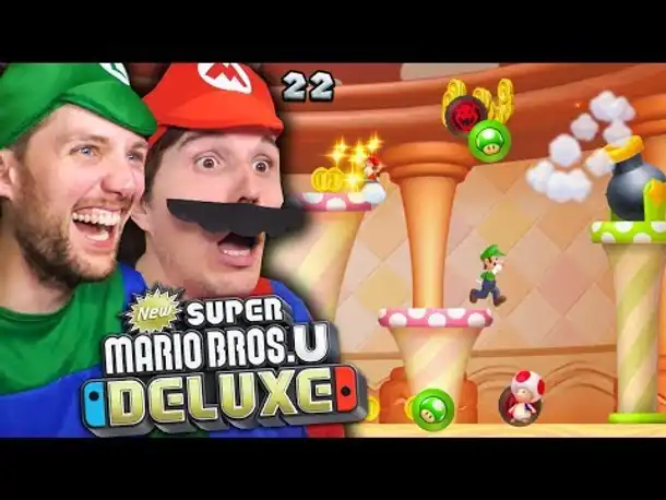 Dieses MINISPIEL WILL UNS VERARSCHEN 🌰 NEW SUPER MARIO BROS U DELUXE