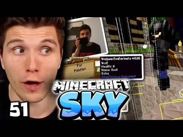 MEIN NEUER HUND RUDI! & NEUER MERCH?! ✪ Minecraft Sky #51 | Paluten