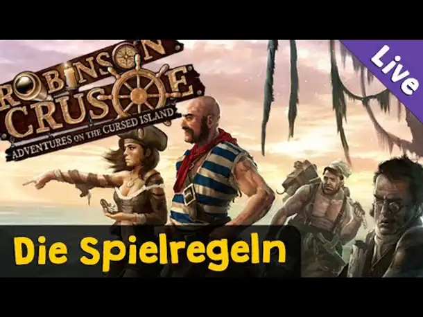 Brettspiel Robinson Crusoe ✦ Regelerklärung / Tutorial ✦ Tabletop Simulator (Livestream-Aufzeichn.)