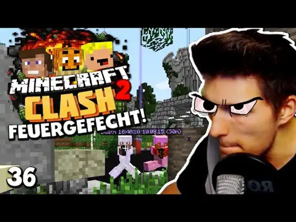 FEUERGEFECHT MIT TEAM DIZZI - WILDE VERFOLGUNGSJAGD! ✪ Minecraft CLASH 2 #36