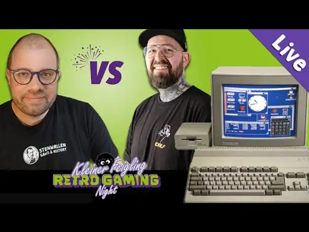Dennsen vs. Steinwallen am Amiga 500 ✦ Kleiner Feigling Retro Gaming ✦ Live-Aufzg. ✦ Werbung / ab 18