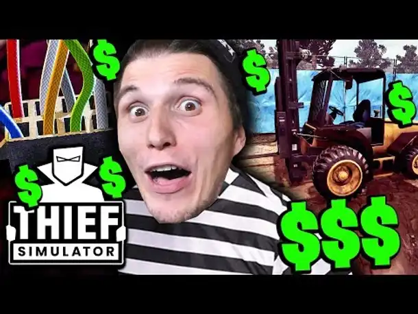 Ich KLAUE einem BAUARBEITER den GABELSTAPLER! | Einbrecher Simulator