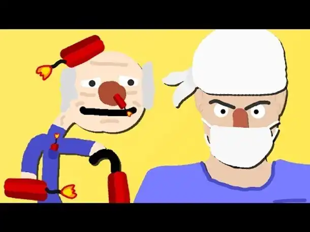 Zombey "pflegt" einen alten Mann. (Hitman 2 / #14)