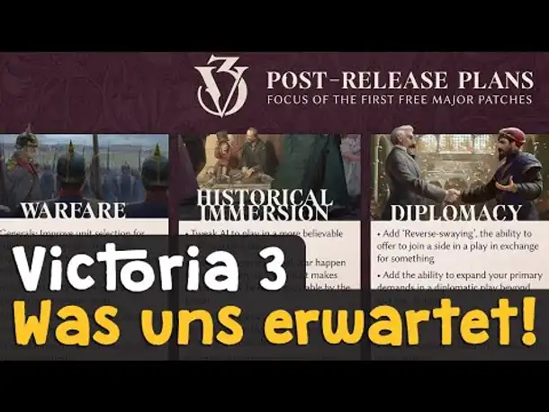 Victoria 3 Roadmap: Woran die Entwickler derzeit arbeiten!