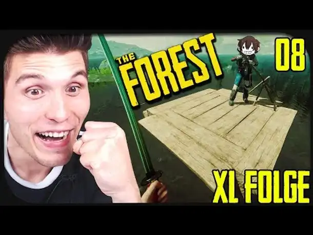 Wir bauen ein Floß + Mauer für unsere BASIS ☆ The Forest