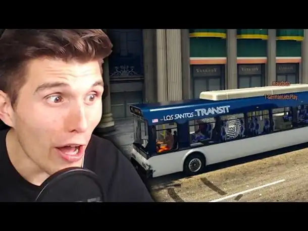 FERNBUS SIMULATOR CHAOS IN GTA 5 mit DEM FREEDOM SQUAD!