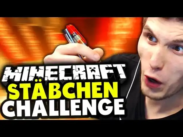 MINECRAFT ESSSTÄBCHEN CHALLENGE | DREIFACHE FACECAM