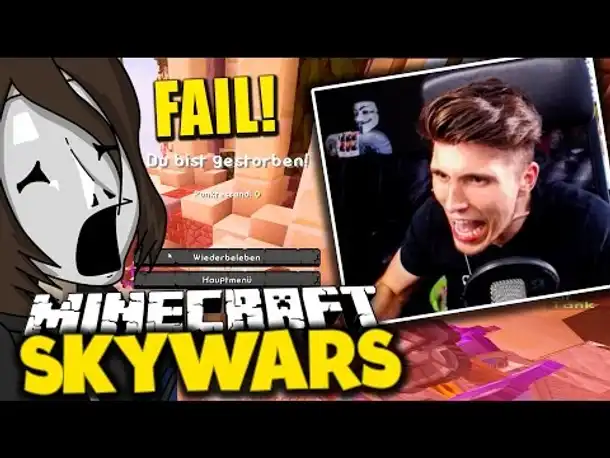 MEIN SCHLIMMSTER FAIL! AUSGERASTET - GLEICH WIRD ES LAUT! ✪ Minecraft SKYWARS mit GermanLetsPlay