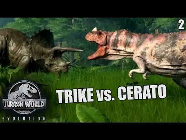 Jurassic World Evolution Deutsch #2 ► Trike vs. Cerato ◄ | Let's Play Gameplay German