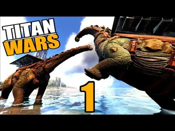 Ark TITAN WARS #1 KAMPF DER GIGANTEN | Ark Survival Evolved German | Ark Deutsch | PvP