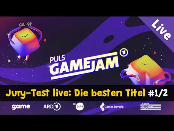 Puls Game Jam #1/2 ✦ Jury-Test live: Ich spiele die besten Titel ✦ Livestream-Aufzeichnung