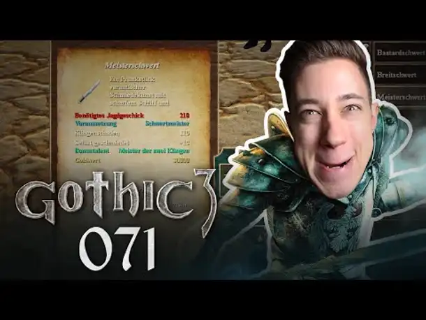 Das Meisterschwert, jetzt wird rasiert | Let's Play Gothic 3 | 071