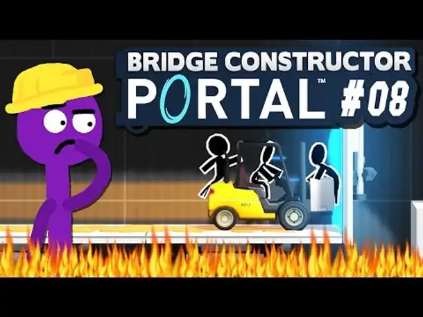 Die Portal-Hölle! | 08 | Bridge Constructor PORTAL