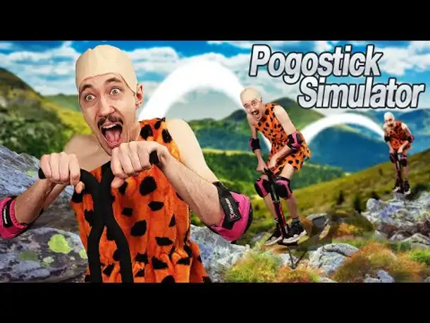 Pogostuck mit 'nem Pogostick
