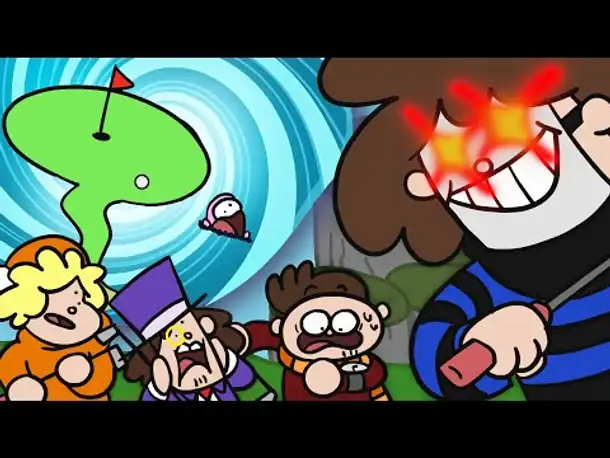 Zombey und seine Freunde erkunden viele Spiele.