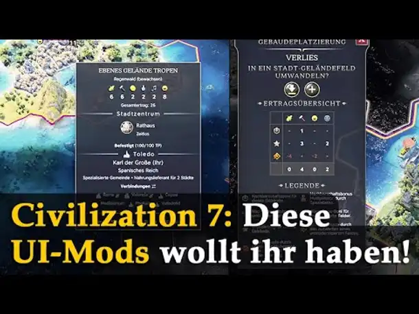 Civilization VII ✦ UI-Mod-Vorstellung: TCS Improved Plot Tooltip & Sukritact's Simple UI Adjustments