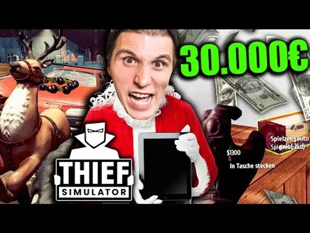 Ich klaue dem WEIHNACHTSMANN seinen SCHLITTEN & 30.000€ | Einbrecher Simulator