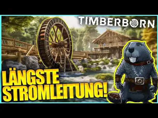 Längste STROMLEITUNG bauen! | Timberborn (2024)