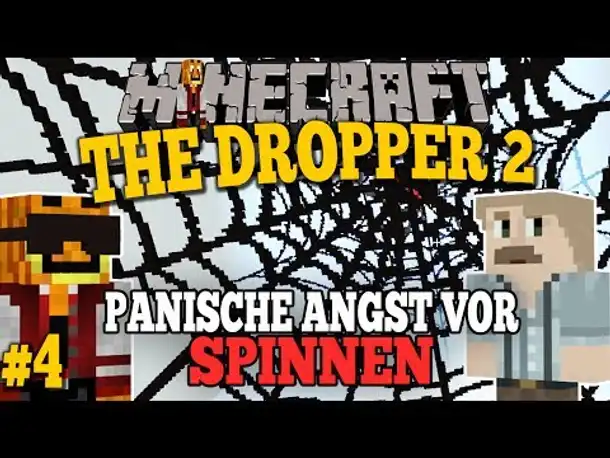 The Dropper 2 - Angst vor Spinnen? Minecraft Adventure Map #4 [Facecam/German]