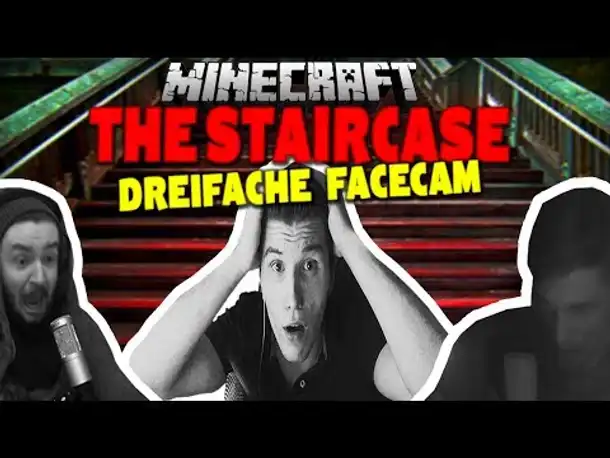 TRIPLE FACECAM ✪ The Staircase - Minecraft Horror Map