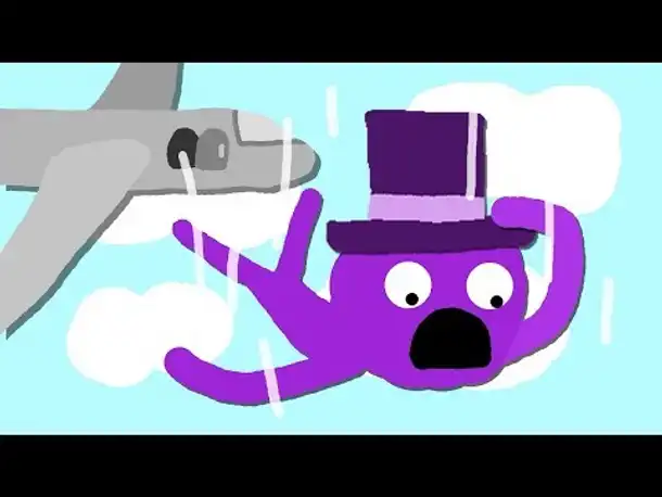 Zombey springt aus einem Flugzeug. (Escapists #8)