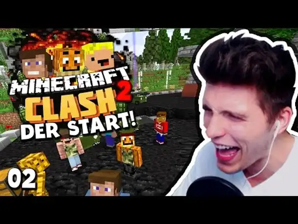 Minecraft CLASH 2 #02 ✪ ALLE TEAMS STARTEN! & LACHFLASH WEGEN BUGS