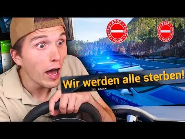 DIE POLIZEI SPERRT ALLES AB! WIR VERLASSEN DEUTSCHLAND ✪ FERNBUS SIMULATOR mit Lenkrad