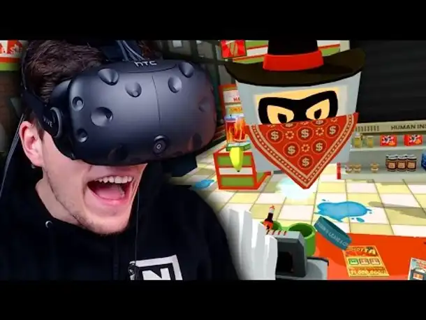HILFE! MEIN SUPERMARKT WIRD ÜBERFALLEN! ✪ JOB SIMULATOR Virtual Reality