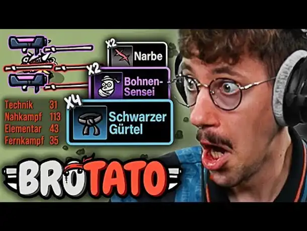 Der Lehrling Powerlevel-Build | Brotato (Gefahr 5)