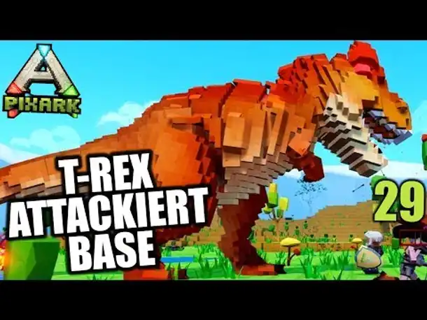 PixArk #29 T-Rex attackiert Base! | Let's Play Deutsch | Gameplay German