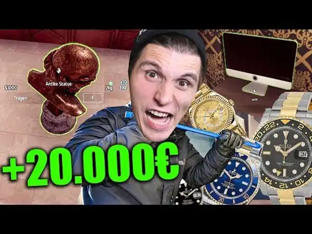 Ich beklaue die REICHSTE FAMILIE(iMac,ROLEX+seltene STATUE) | Einbrecher Simulator