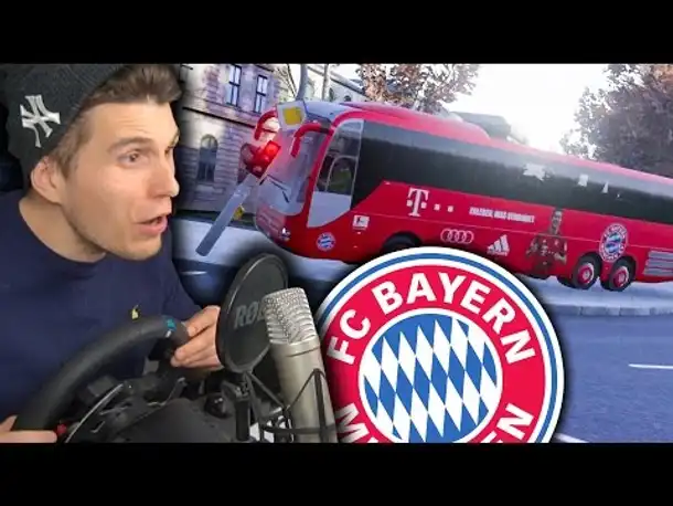 BUSFAHRER BEIM FC BAYERN MÜNCHEN ✪ FERNBUS SIMULATOR mit Lenkrad