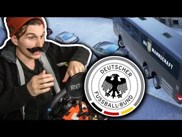 BUSFAHRER DER DEUTSCHEN NATIONALMANNSCHAFT ✪ FERNBUS SIMULATOR mit Lenkrad