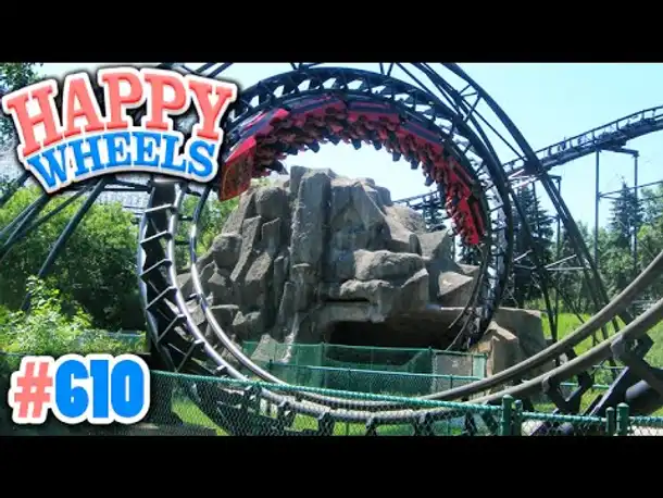 WIE LANG BRAUCHT DIE SCHNELLSTE ACHTERBAHN DER WELT VON 0 auf 240KMH?! ✪ Happy Wheels #610