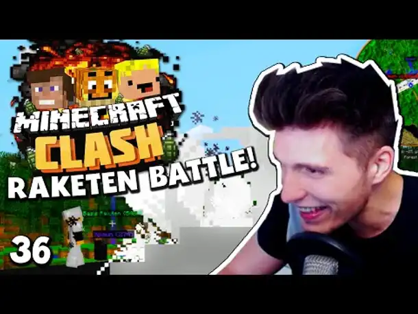 Minecraft CLASH #36 ✪ EXPLOSIVES RAKETEN TROPHY BATTLE GEGEN REWI & DNER!